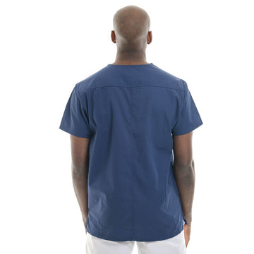 tunique med bleu marine 3 poches