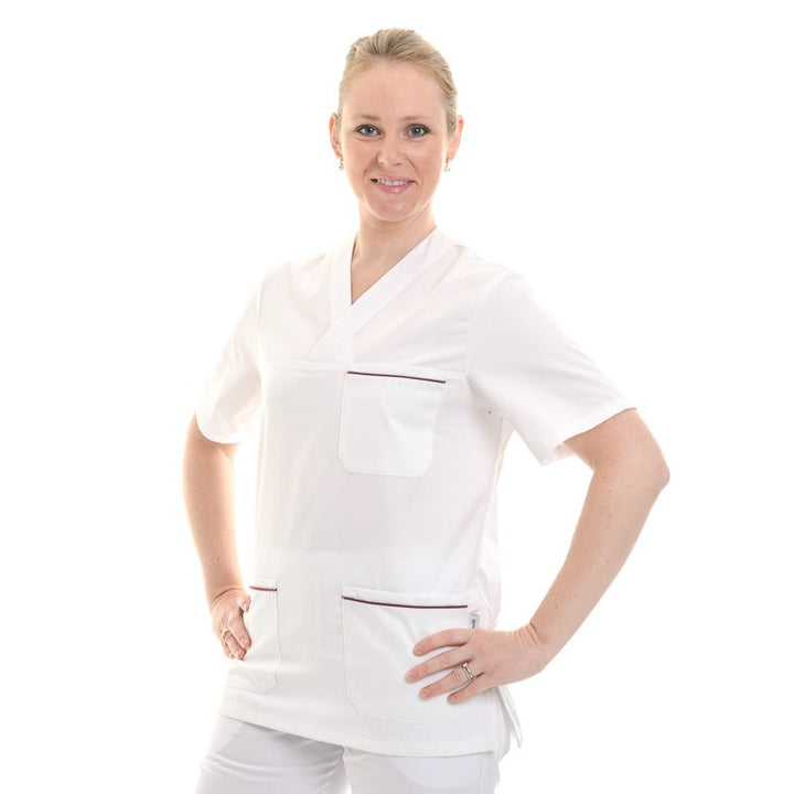 Haut médical col v manelli liseré