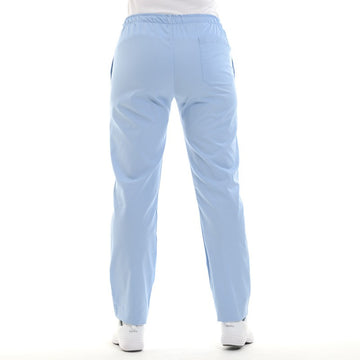 pantalon bleu cinture élastique