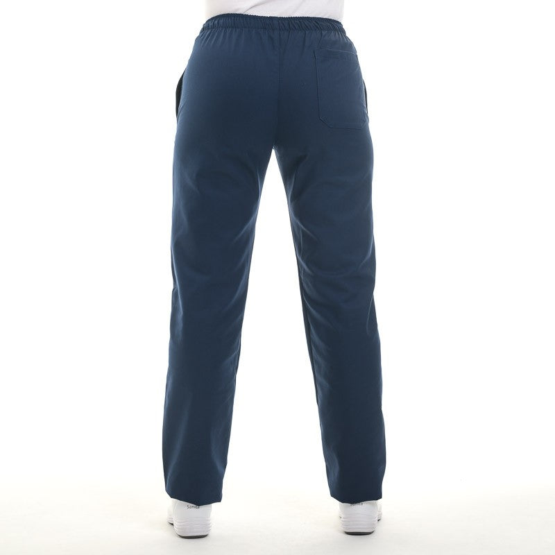 pantalon avec ceinture élastique bleu marine pour homme ou femme
