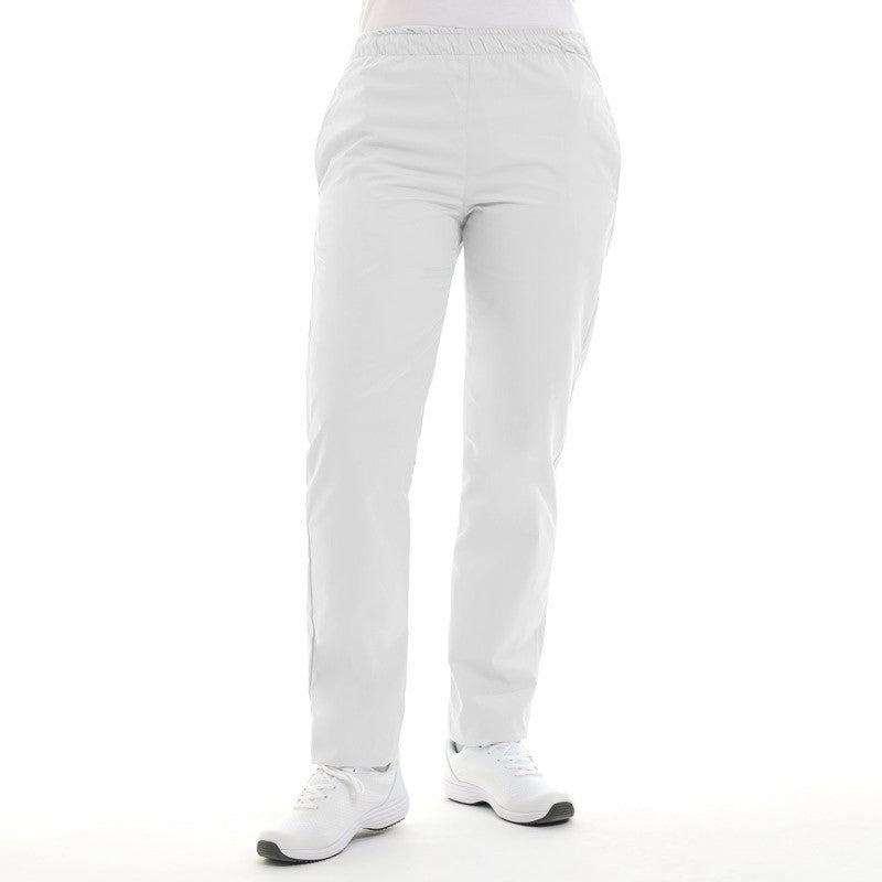 Pantalon blanc mixte homme et femme Manelli 2 poches devant