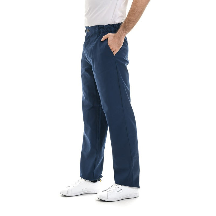 Pantalon de Cuisine Bleu 1 pli