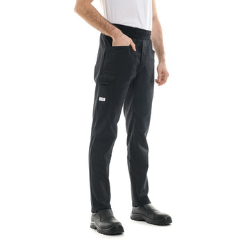 Pantalon taille élastique éponge pour cuisinier