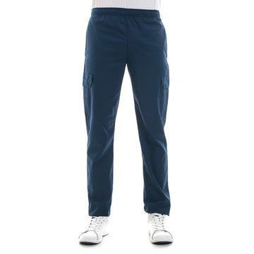 Pantalon de cuisine bleu marine à poches