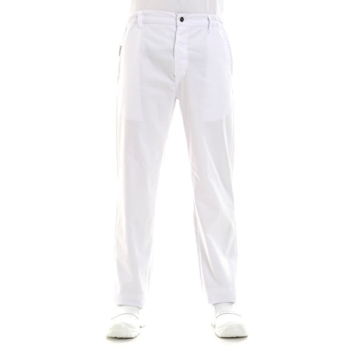 Pantalon de Cuisine Blanc 1 pli  MANELLI