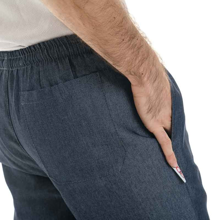 Jean de cuisine taille élastique