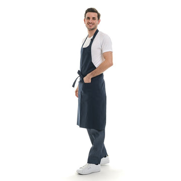 Tablier de cuisine bleu marine mixte