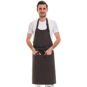 Tablier à bavette grande poche deux compartiments