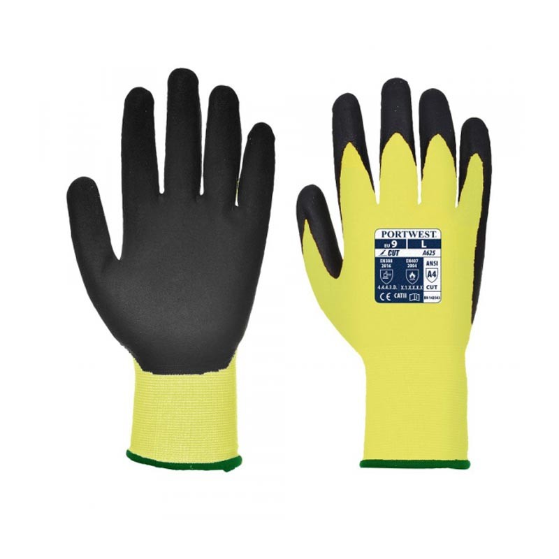 Gant de Protection Anti Coupure VIS-TEX Jaune - PORTWEST