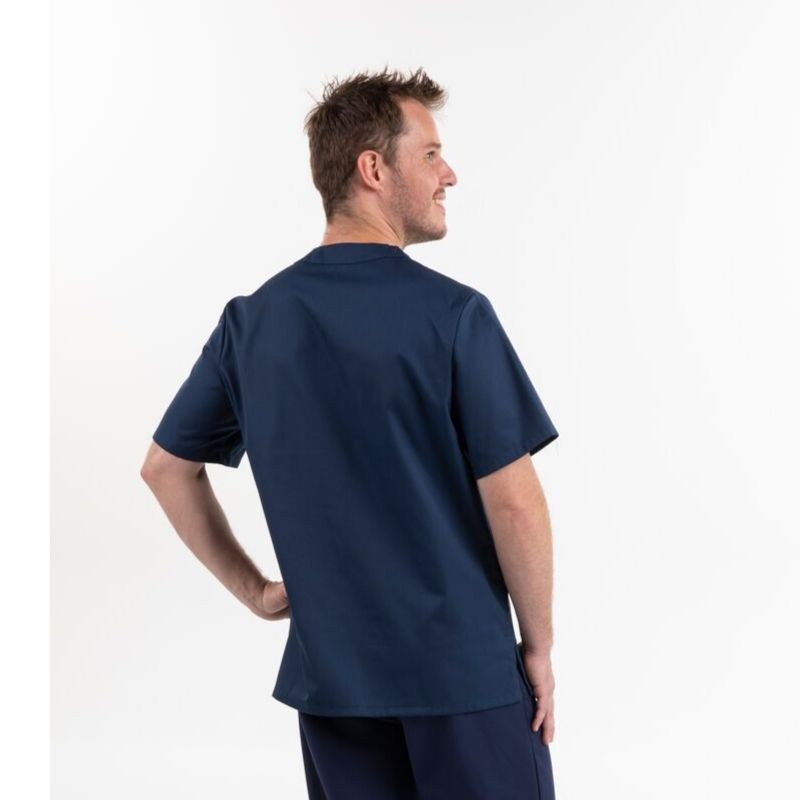 Tunique médicale bleu marine col V - MANELLI