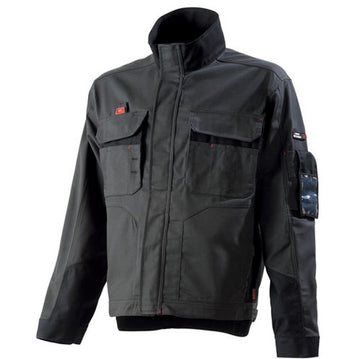 Blouson de travail Gris charbon / noir pas cher