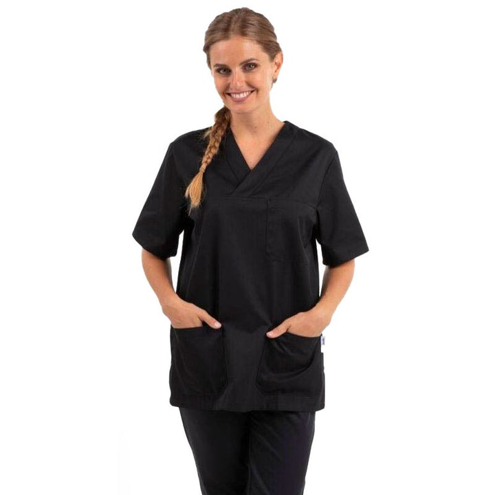 tunique medicale femme col v face