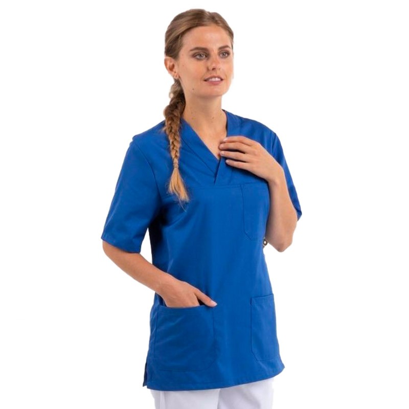 Tunique Médicale Col V Bleu Royal - MANELLI