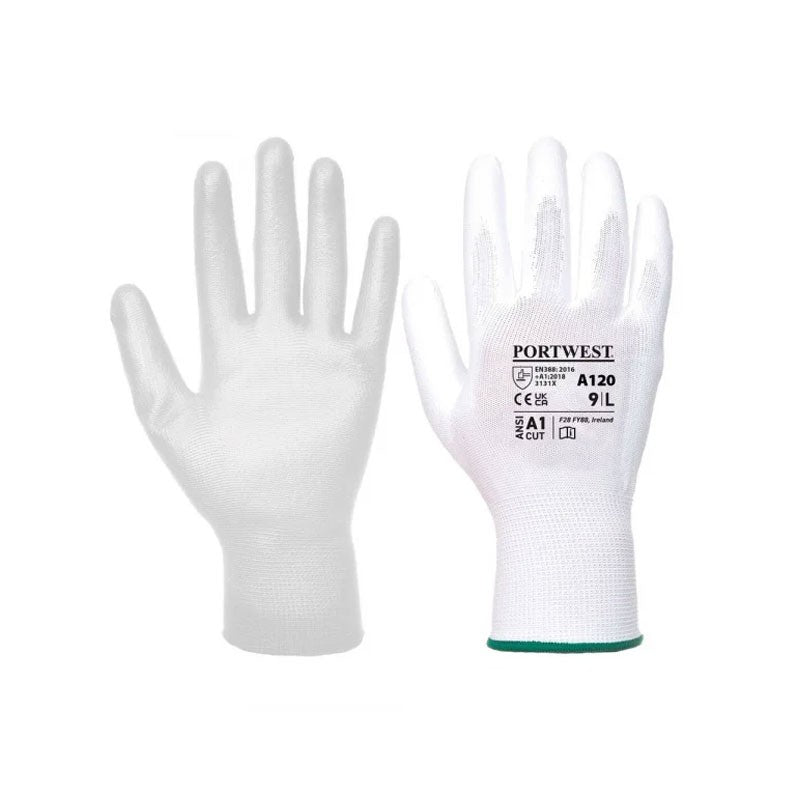 Gant de Protection Nylon Enduit Blanc - PORTWEST