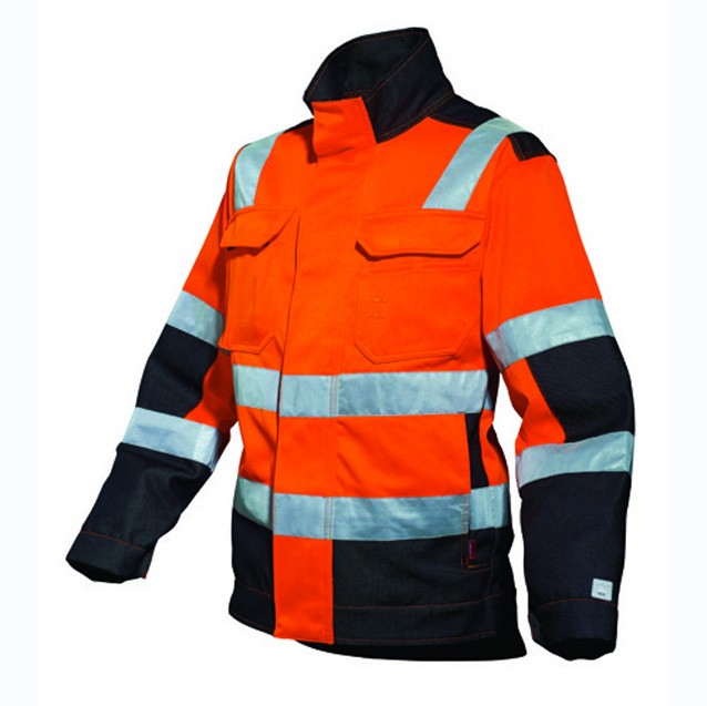 Blouson de Travail Unisexe Orange Fluo et Noir - ADOLPHE LAFONT