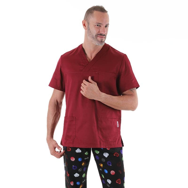 tunique athena bordeaux mixte Manelli