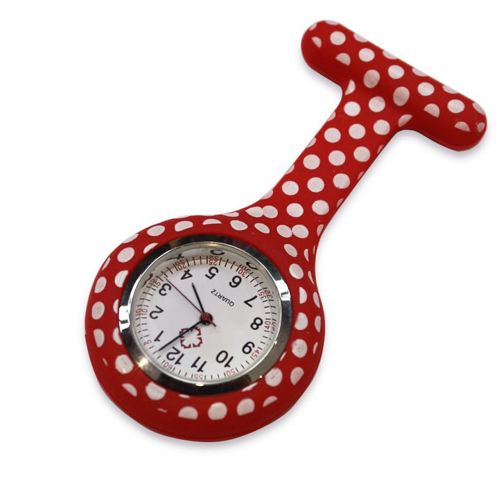 Montre Infirmière rouge à pois