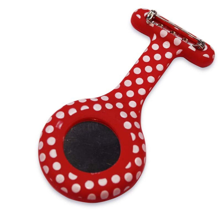 Montre Infirmière rouge à pois