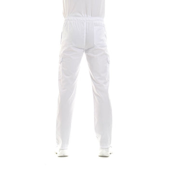 Pantalon Médical Mixte Blanc - MANELLI - 3