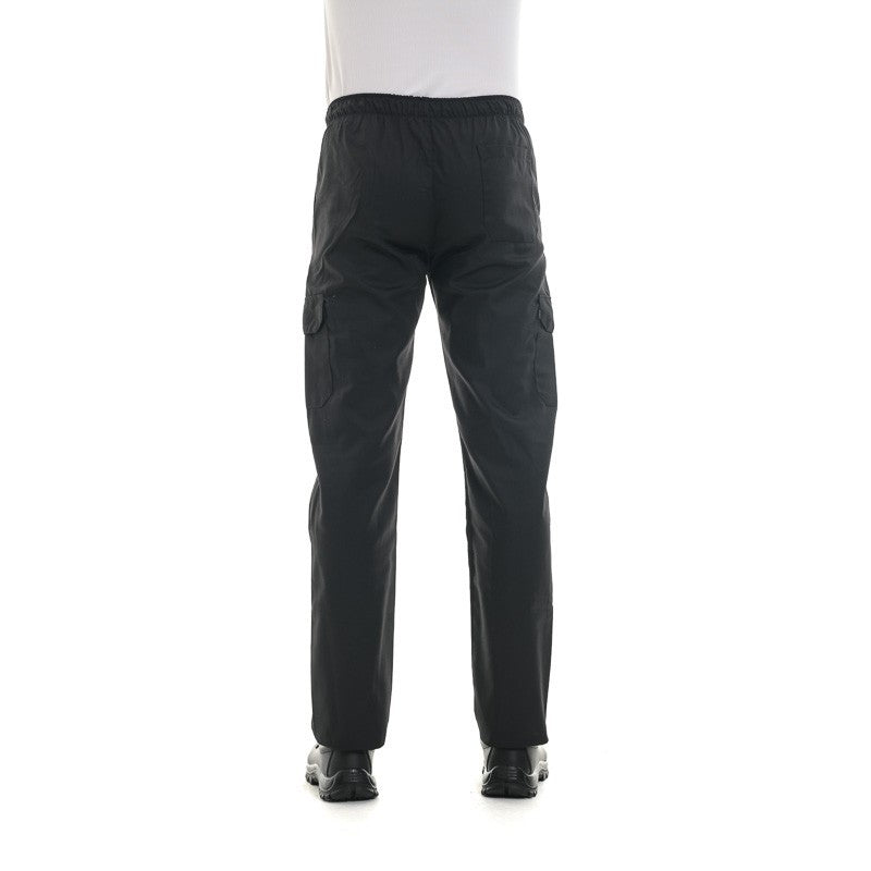 Pantalon médical noir poches latérales