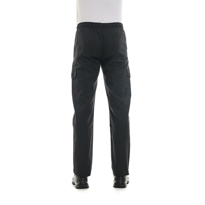 Pantalon médical noir poches latérales