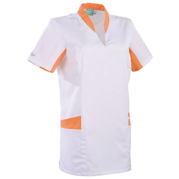 Tunique médicale blanche orange 2LAU