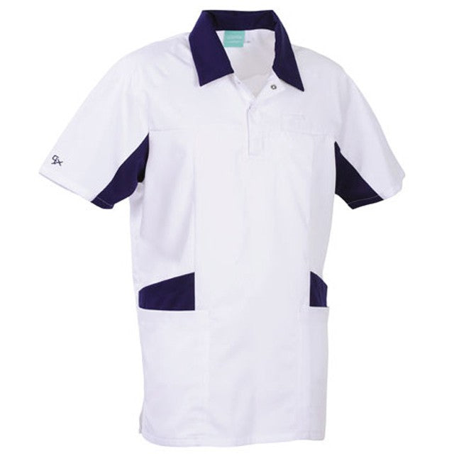 Tunique médicale homme blanche 2LUC