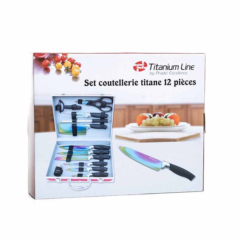 Mallette de Cuisine 12 Pièces avec Revêtement Titane - PRADEL