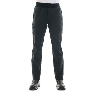 pantalon de cuisine slim confortable noir