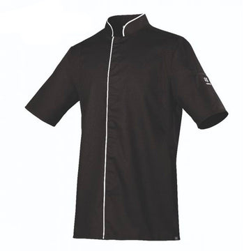 Veste de Cuisine Manches Courtes ERIC Noir - ROBUR