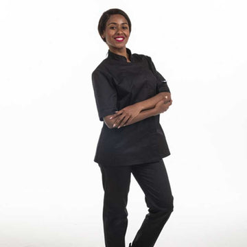 veste de cuisine grande taille noire tissu résistant