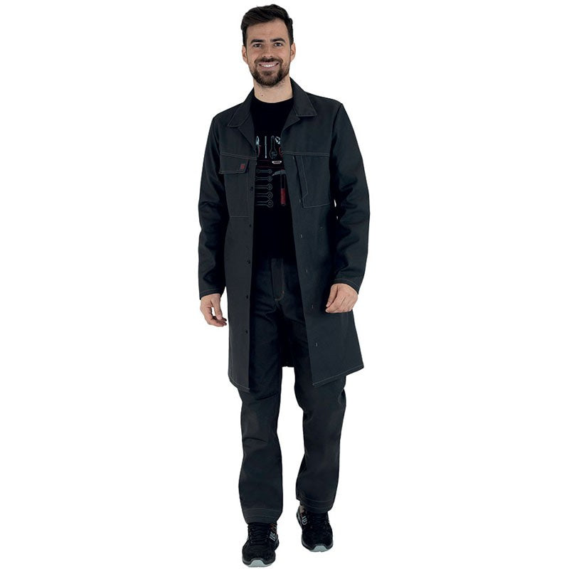 Blouse de Travail Gris Charcoal - ADOLPHE LAFONT I LOOK