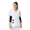 Tunique Médicale Femme Manches Courtes Blanc Motif Panda - CLINIC DRESS