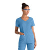Tunique Médicale Femme Col Sport Bleu Ciel - GREY'S ANATOMY BY BARCO