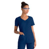 Tunique Médicale Femme Col Sport Indigo - GREY'S ANATOMY BY BARCO