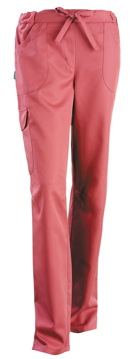 Pantalon médical Juliette rose cassis femme infirmiere aide soignante hopital pas cher promotion
