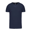Tee-Shirt Manches Courtes Bleu Marine Col Rond - KARIBAN