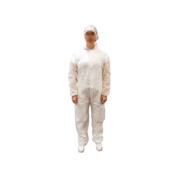 combinaison blanche à capuche de face