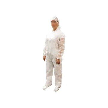 combinaison blanche à capuche de côté