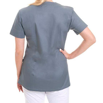 dos blouse grise