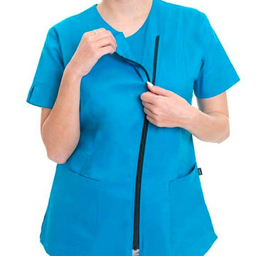 blouse esthéticienne ambrez azur