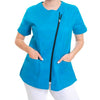 Blouse Esthéticienne Femme Manches Courtes Bleu Azur - OURY