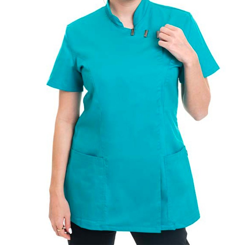 Blouse esthéticienne EVA pétrole