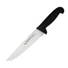Couteau de Boucher 23cm Manche Noir - FISCHER