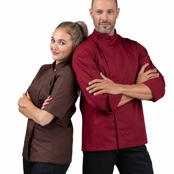 Veste de cuisine femme marron MC - MANELLI