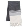 Fouta à Rayures Gris - KARIBAN