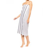 Fouta Rayée avec Franges en Blanc et Gris - KARIBAN
