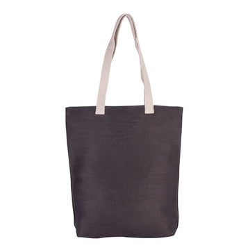 Sac de Shopping en Jute et Coton - KIMOOD I Gris