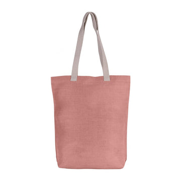 Sac de Shopping en Jute et Coton - KIMOOD I Rose