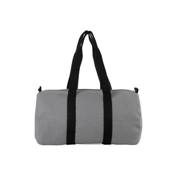 Sac Fourre-Tout en Toile de Coton Gris et Noir - KIMOOD
